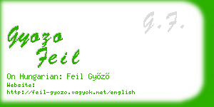 gyozo feil business card