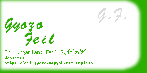 gyozo feil business card